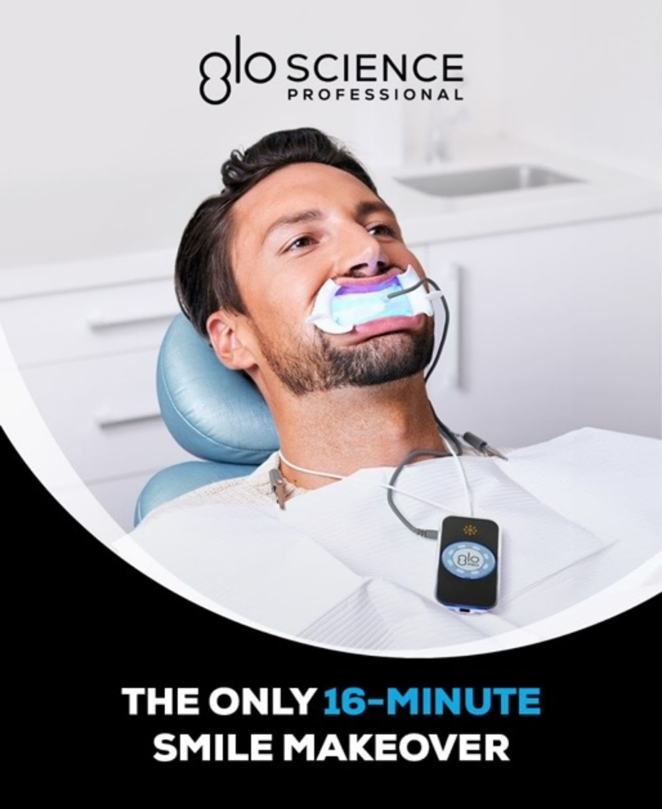 A man with an electric toothbrush in his mouth.